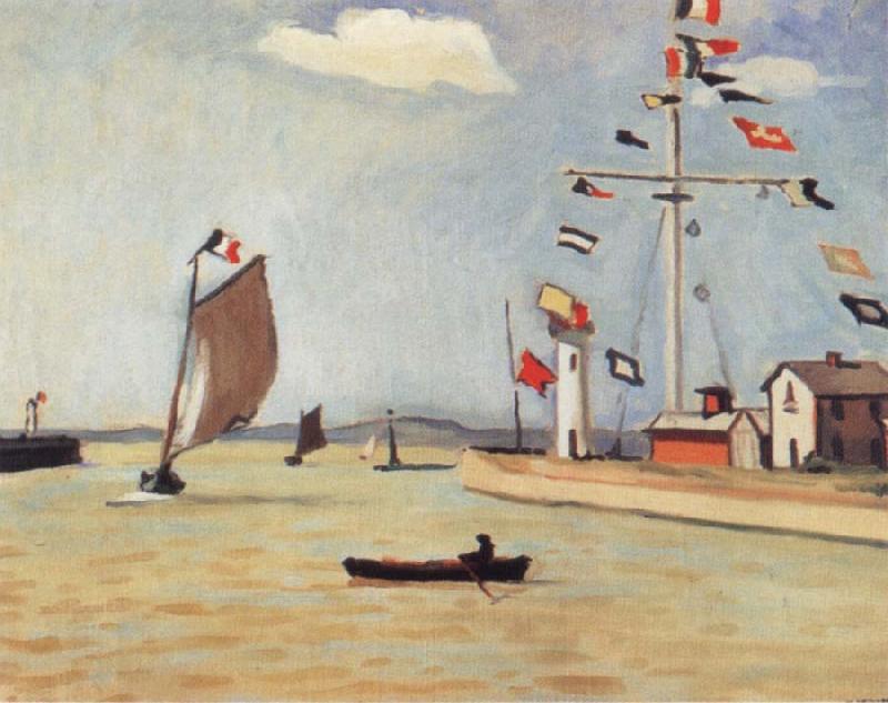 Marquet, Albert Harbour at Honfleur China oil painting art